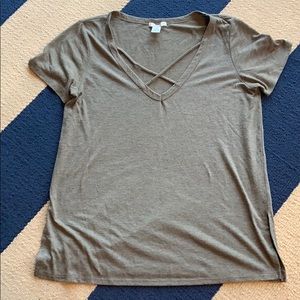 Hunter green/army green soft tee size M